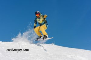 Snowboarding Captions